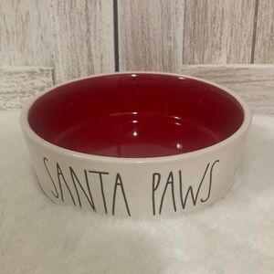 Rae Dunn Santa Paws Pet Bowl